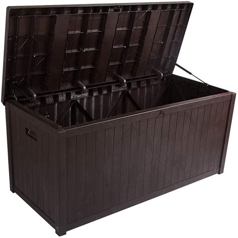 metal cushion storage box|waterproof outdoor cushion box.